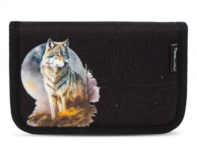 Tolltartó, klapnis, cipzáras, BELMIL "Moonless Night", fekete, farkas