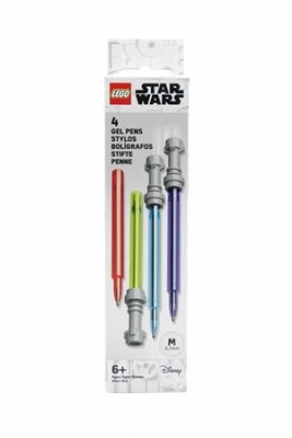 Zseléstoll készlet, 0,7 mm, fénykard, LEGO "Star Wars", 4 különböző szín