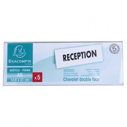 Névtábla tartó, asztali, A5, EXACOMPTA