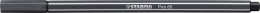 Filctoll, 1 mm, STABILO "Pen 68", mély szürke
