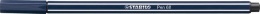 Filctoll, 1 mm, STABILO "Pen 68", éj szürke
